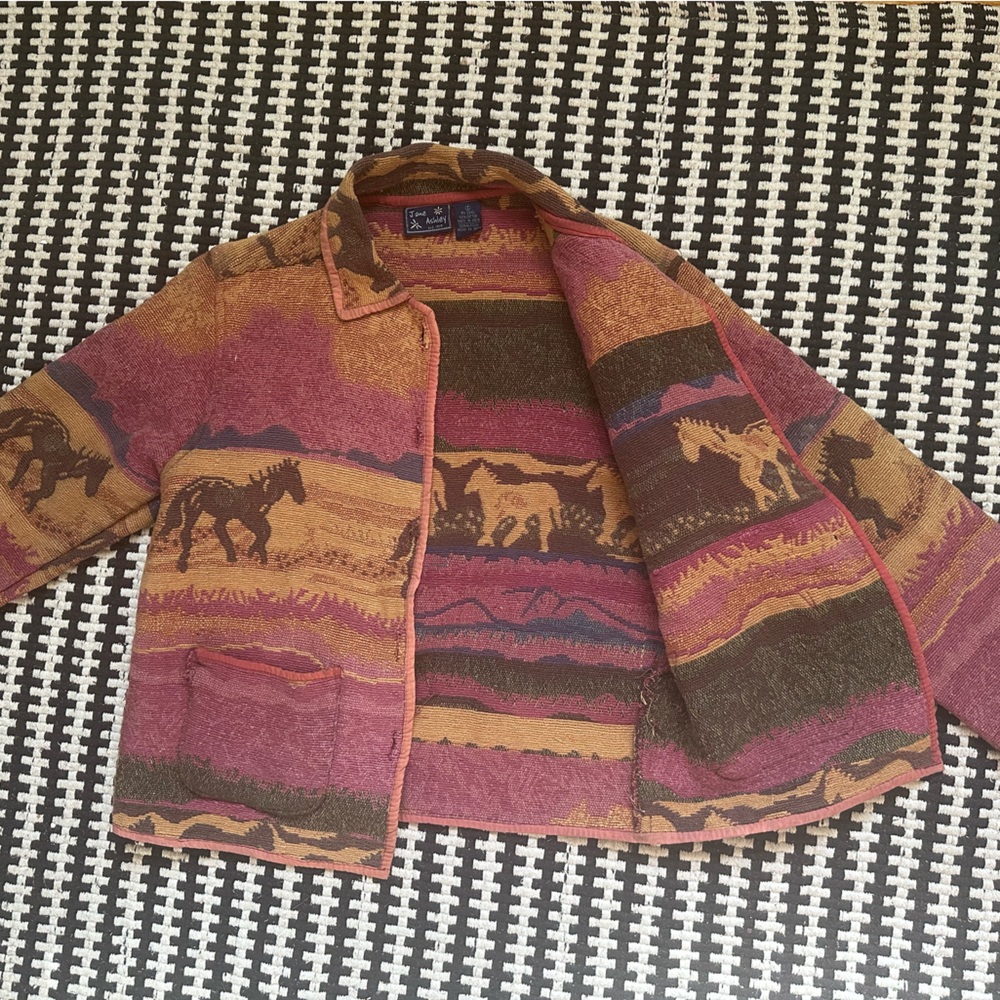 Jane Ashley Men's Earth Tone Patterned jacket